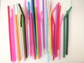 Mixed vivid color of straw stickÃÂ .